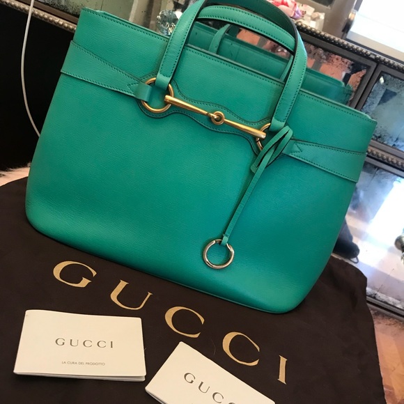Gucci Handbags - SOLD🔥Mermaid Gucci Cruise bag bamboo cruise green